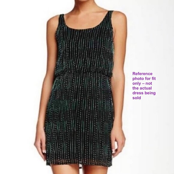 Sz4 Alice + Olivia Beaded Silk Blouson Mini Dress in Silver Gray - Picture 12 of 15